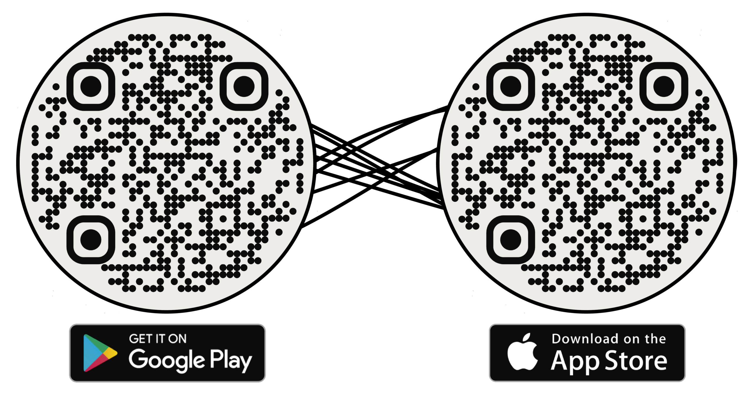 QR codes to download the OnlyIfGone app