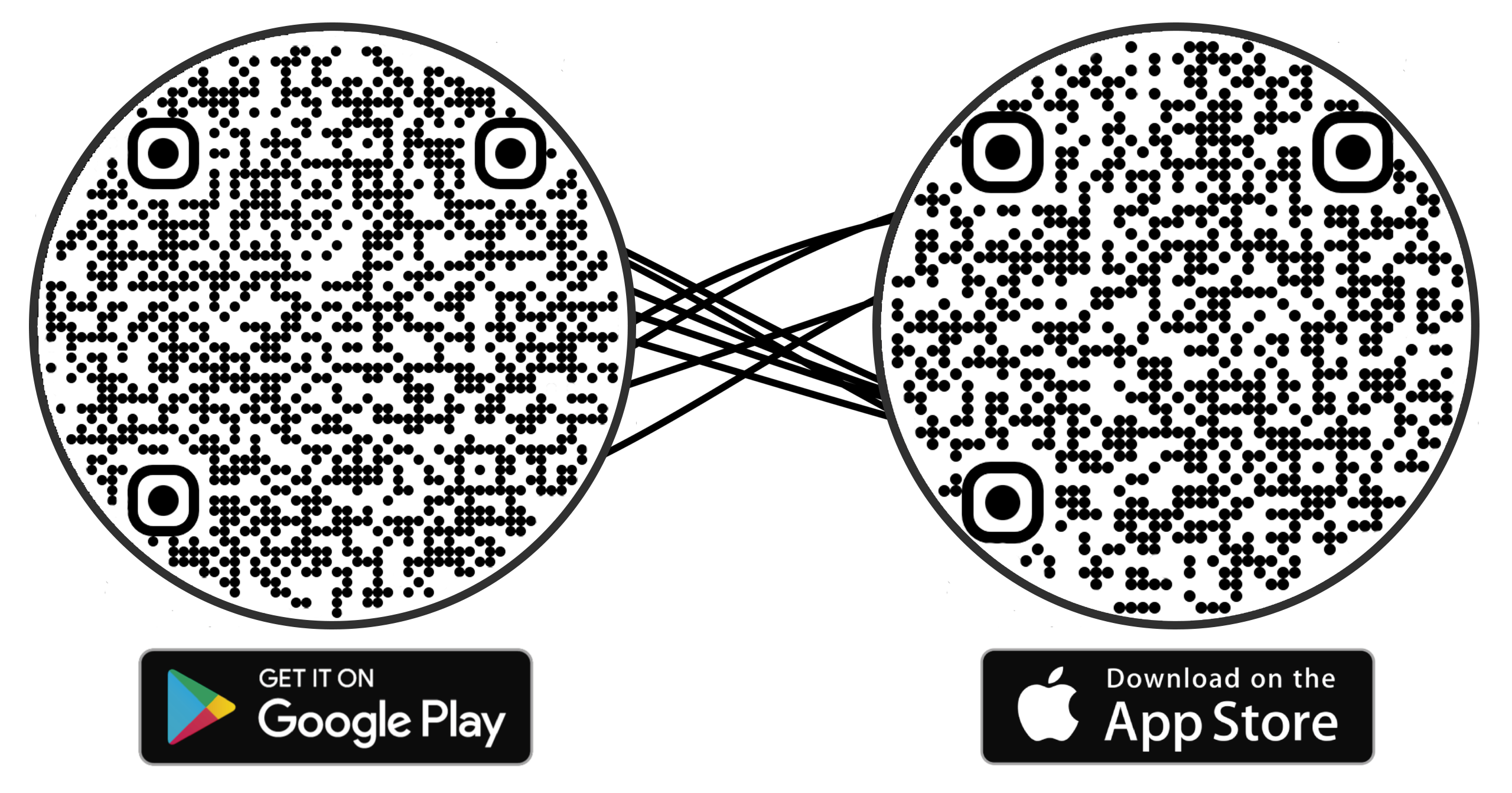 QR codes to download the OnlyIfGone app